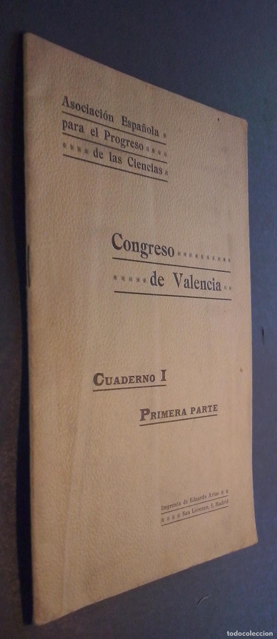 books: Congreso de Congreso de Valencia. Cuaderno I. Primera parte: Sesi&oacute;n de apertura del Congreso. Discur