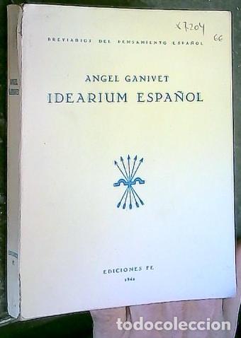 Libros: Idearium Espa&ntilde;ol - GANIVET, &aacute;ngel: