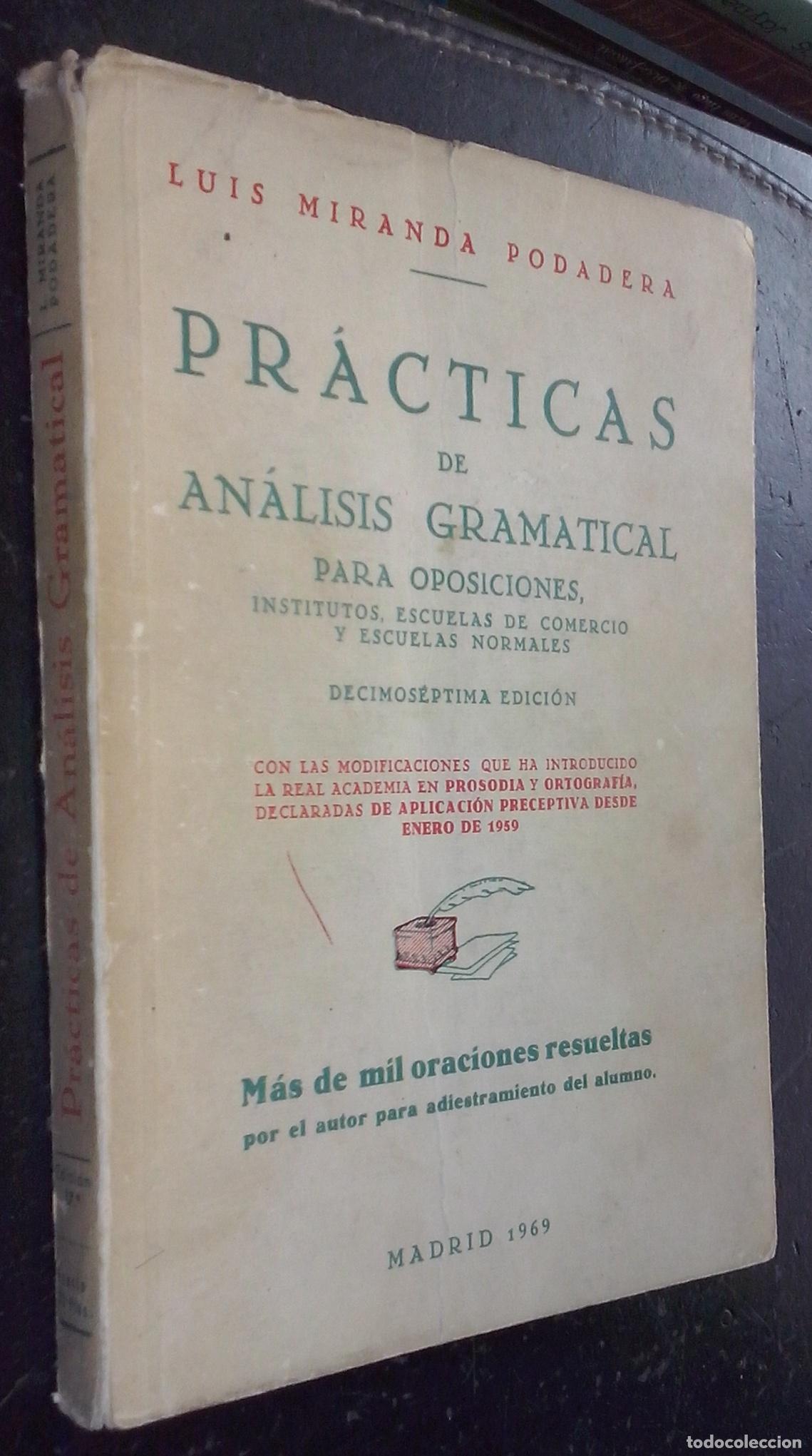 B&uuml;cher: Pr&aacute;cticas de an&aacute;lisis gramatical para oposiciones, institutos, escuelas de comercio y escuelas norma