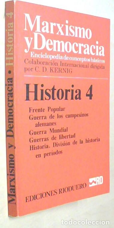 Libros: Historia. Tomo 4: Frente Popular - Divisi&oacute;n de la historia en per&iacute;odos. Marxismo y Democracia. Encic