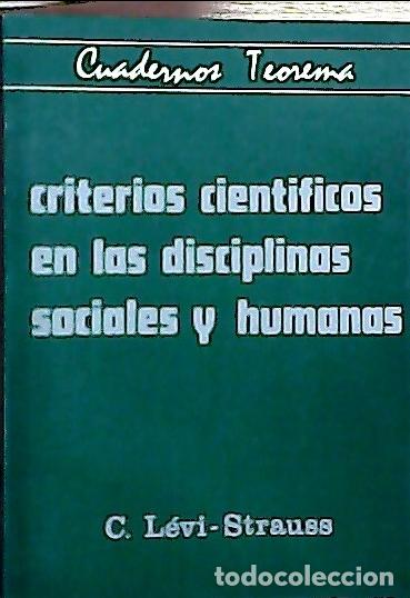 books: Criterios cient&iacute;ficos en las disciplinas sociales y humanas - L&eacute;vi-uss, Claude :