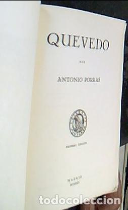B&uuml;cher: Quevedo - PORRAS, Antonio: