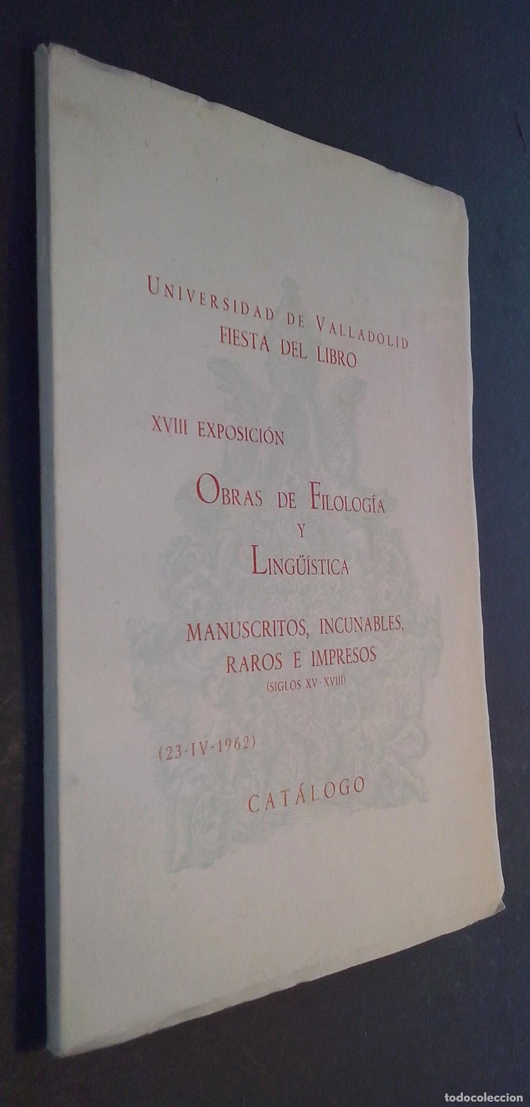 Livres: Universidad de Valladolid. Fiesta del Libro. XVIII exposici&oacute;n. Obras de filolog&iacute;a y ling&uuml;&iacute;stica. Man