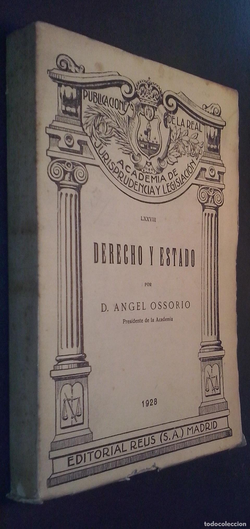 Livres: Derecho y estado - OSSORIO, D. &Aacute;ngel: