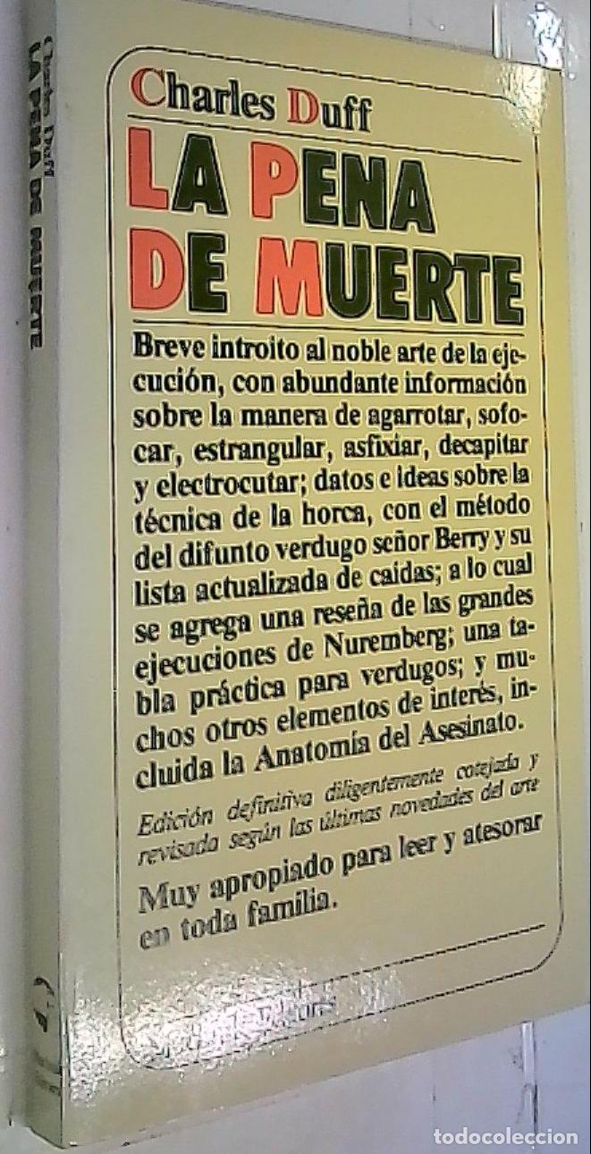 Livres: La pena de muerte - Duff, Charles: