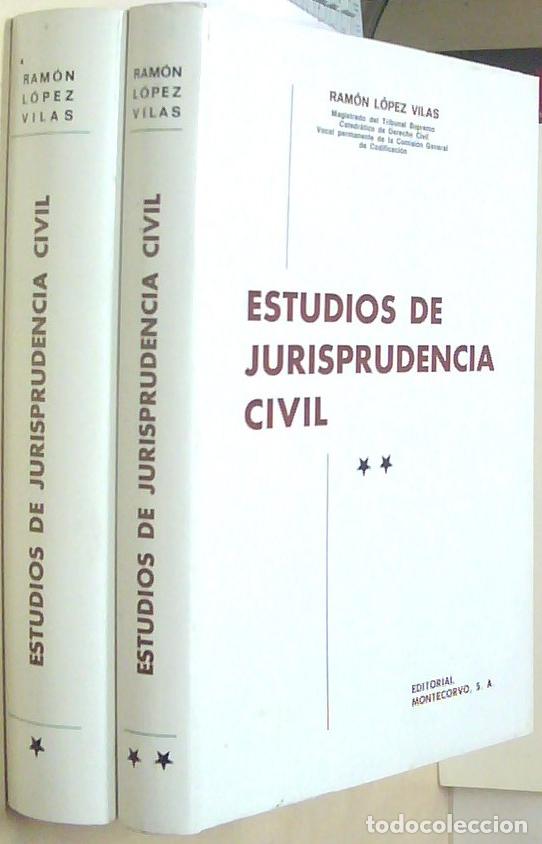 Libri di seconda mano: Estudios de jurisprudencia civil. 2 tomos - LOPEZ VILAS, Ram&oacute;n: