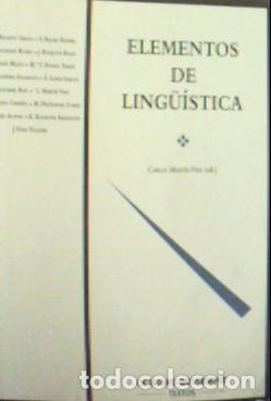 Libri di seconda mano: Elementos de ling&uuml;&iacute;stica - Argenter, Joan A.: