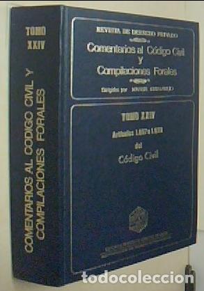 Livros em segunda m&atilde;o: Comentarios al C&oacute;digo civil y Compilaciones Forales. Tomo XXIV. Art&iacute;culos 1887 a 1929 del C&oacute;digo civ