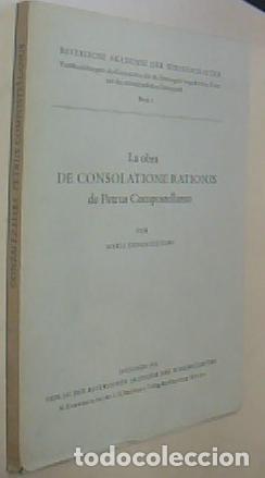 B&uuml;cher: La obra De consolatione rationis de Petrus Compostellanus. Con dedicatoria aut&oacute;grafa - GONZALEZ HABA