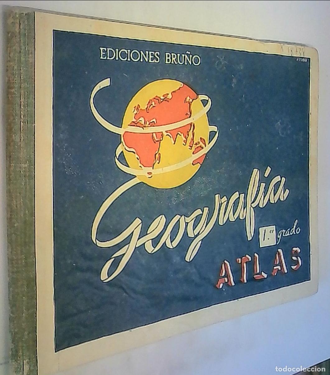 Livros em segunda m&atilde;o: Geograf&iacute;a Atlas 1er grado o curso elemental - ATLAS: