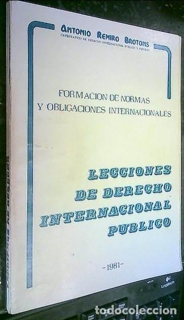 books: Formacio&oacute;n de Normas y obligaciones internacionales. Lecciones de Derecho Internacional P&uacute;blico - Re