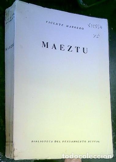 Libri di seconda mano: Maeztu - Marrero, Vicente: