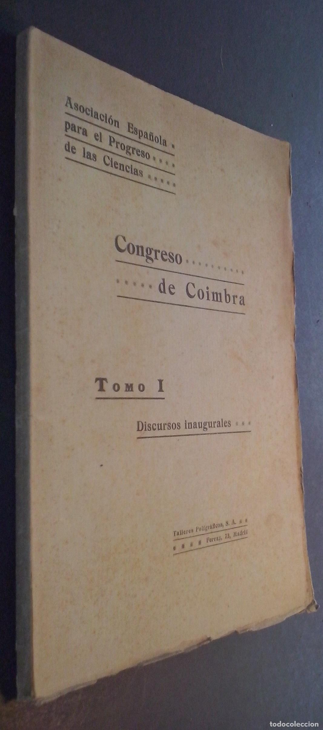 Libri di seconda mano: Congreso de Coimbra. Tomo I. Discursos inaugurales - AA. VV.: