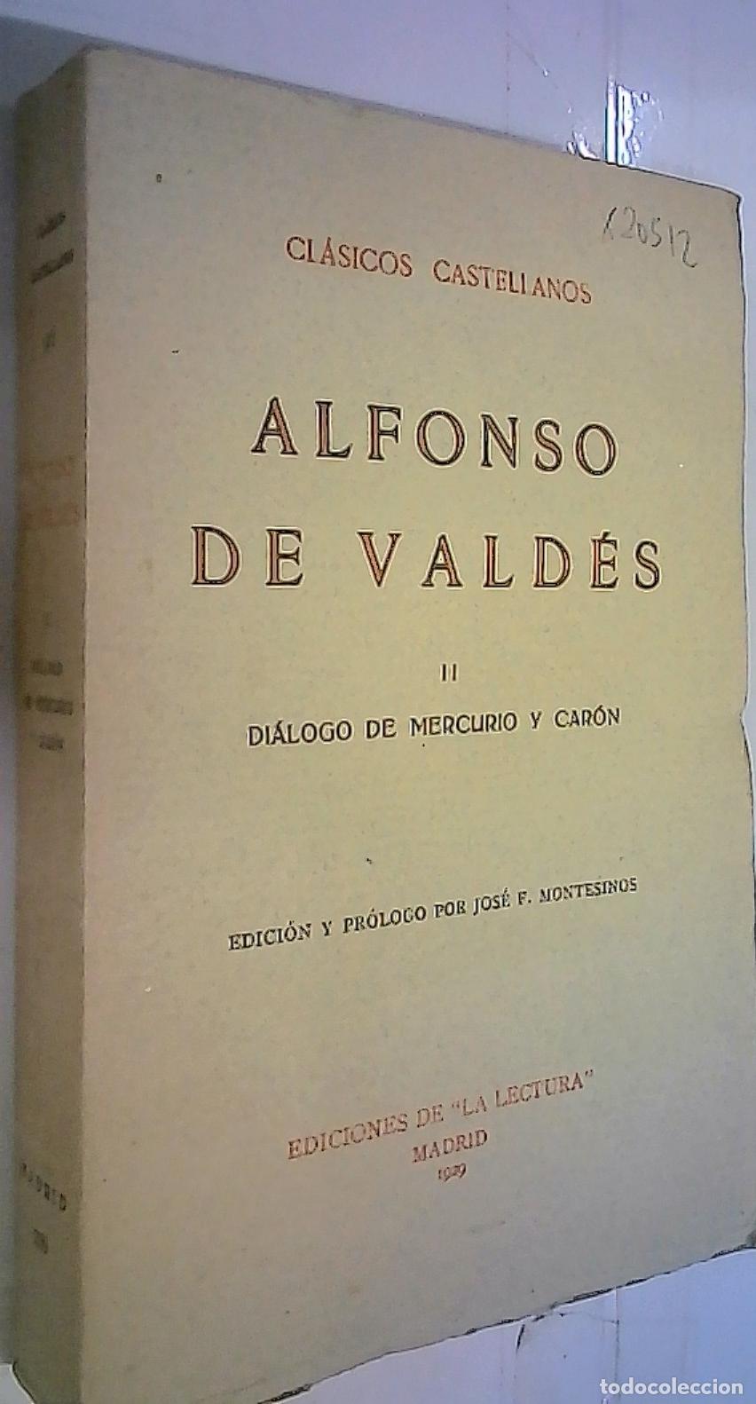 Libri di seconda mano: Di&aacute;logo de Mercurio y Car&oacute;n - Vald&eacute;s, Alfonso de: