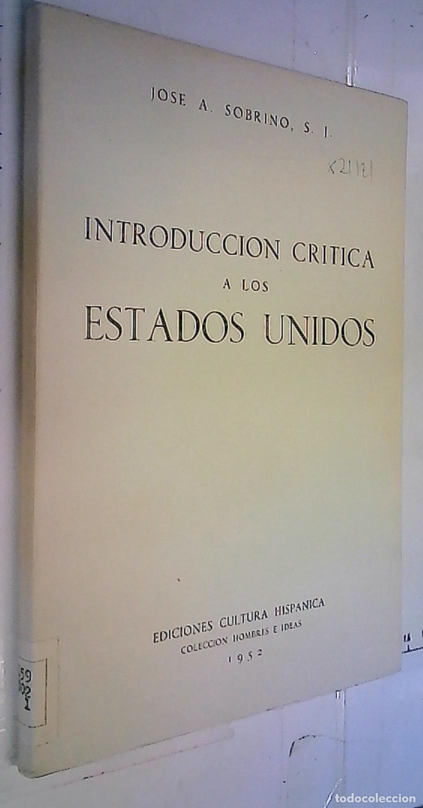 B&uuml;cher: Introducci&oacute;n cr&iacute;tica a los Estados Unidos - Sobrino, Jos&eacute; A.: