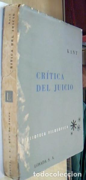 Libri di seconda mano: Cr&iacute;tica del juicio - KANT: