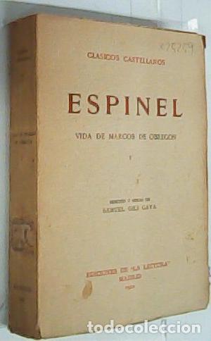 B&uuml;cher: Vida de Marcos de Obreg&oacute;n. Tomo I - Espinel: