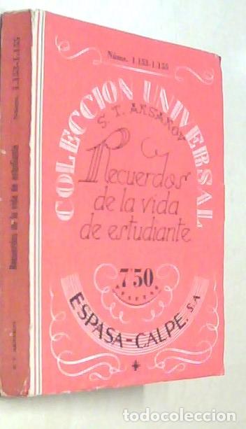 Livres: Recuerdos de la vida de estudiante - AKSAKOV, S.T.: