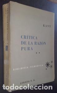 Libros: Cr&iacute;tica de la raz&oacute;n pura. Dial&eacute;ctica trascendental y metodolog&iacute;a trascendental. Tomo II - KANT: