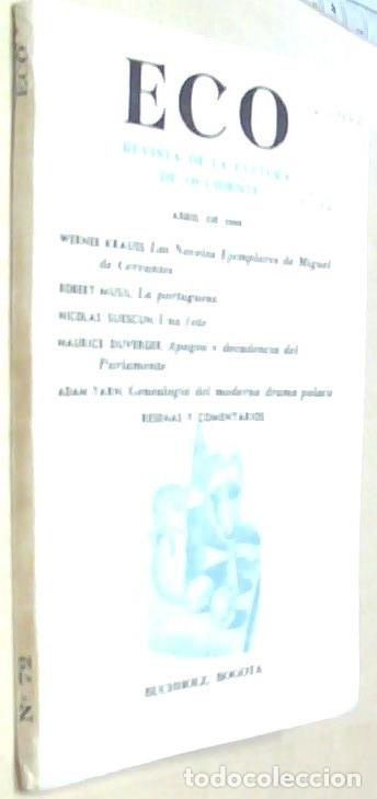 Livros em segunda m&atilde;o: Eco. Revista de la Cultura de Occidente. N&ordm; 72. Abril 1966. - AA. VV.: