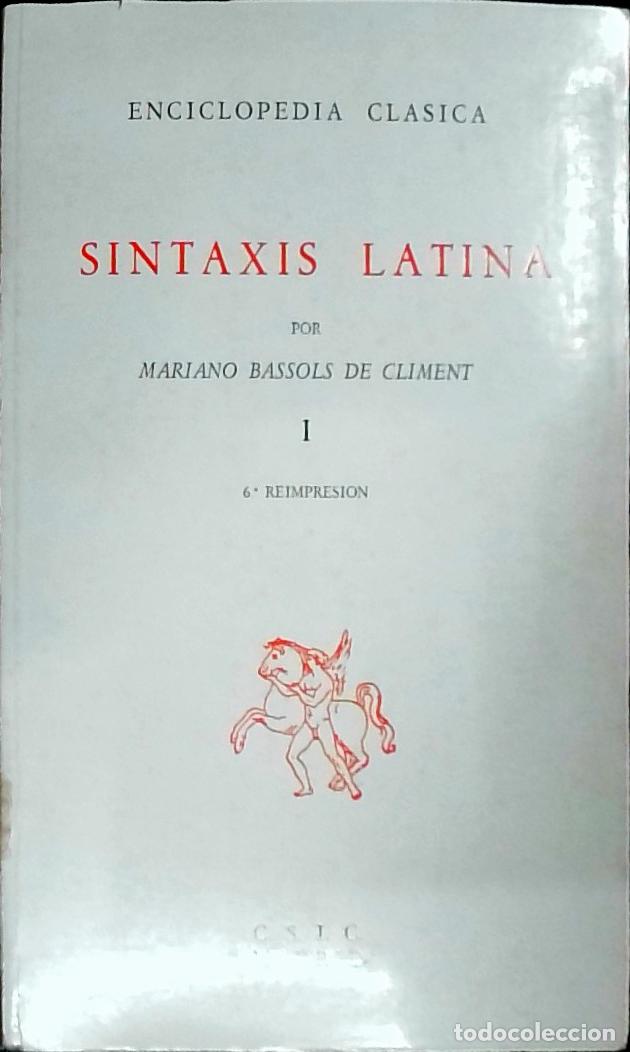 B&uuml;cher: Sintaxis latina I - Bassols de Climent, Mariano: