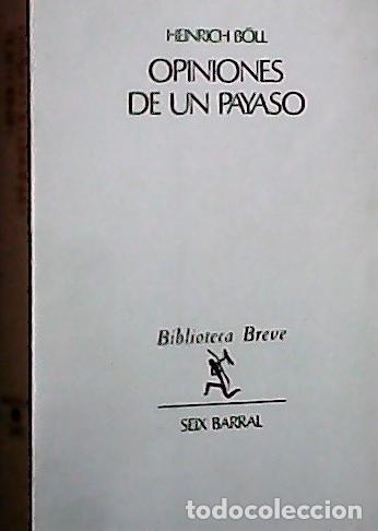 B&uuml;cher: Opiniones de un payaso - B&ouml;ll, Heinrich:
