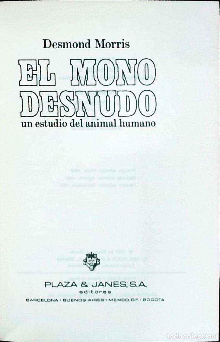 Libros: El mono desnudo: un estudio del animal humano - Morris, Desmond: