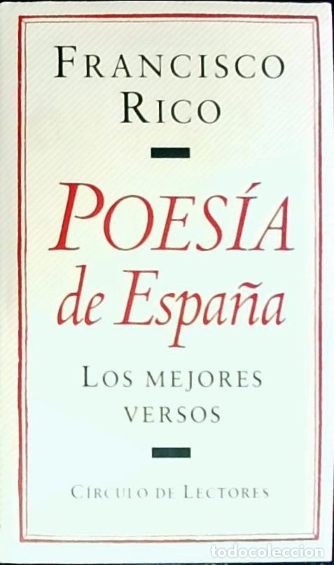 B&uuml;cher: Poes&iacute;a de Espa&ntilde;a : los mejores versos - Rico, Francisco:
