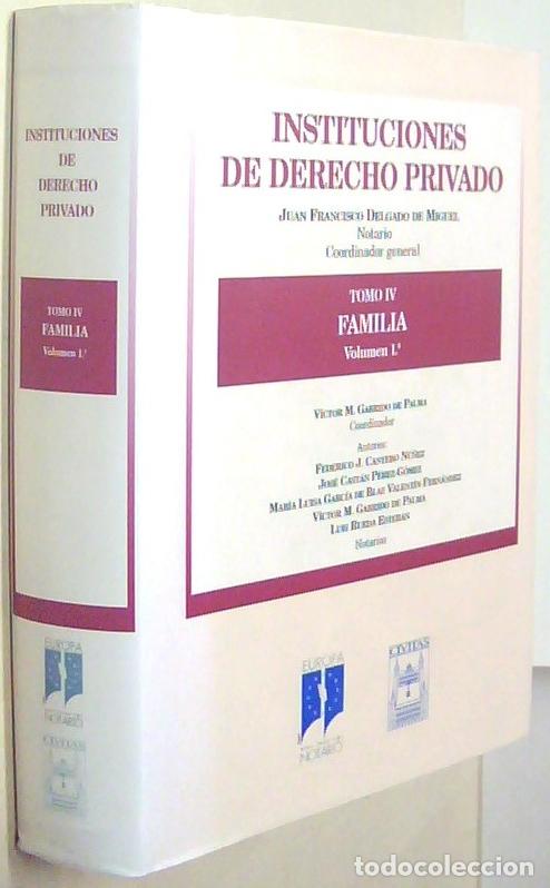 B&uuml;cher: Instituciones de derecho privado. Tomo IV: Familia. Volumen 1&ordm; - DELGADO DE MIGUEL, Juan Francisco: