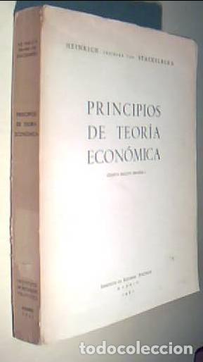 B&uuml;cher: Principios de teor&iacute;a econ&oacute;mica. 4&ordf; edici&oacute;n espa&ntilde;ola - STACKELBERG, Heinrich Freiherr von: