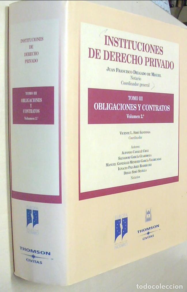 B&uuml;cher: Instituciones de derecho privado. Tomo III. Volumen 2&ordm;: Obligaciones y contratos - DELGADO DE MIGUEL