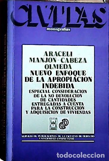 Libros: Nuevo enfoque de la apropiaci&oacute;n indebida - Manj&oacute;n-Cabeza Olmeda, Araceli: