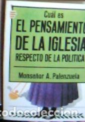 Livros em segunda m&atilde;o: Cu&aacute;l es el Pensamiento de la Iglesia respecto a la Pol&iacute;tica - Palenzuela, Antonio: