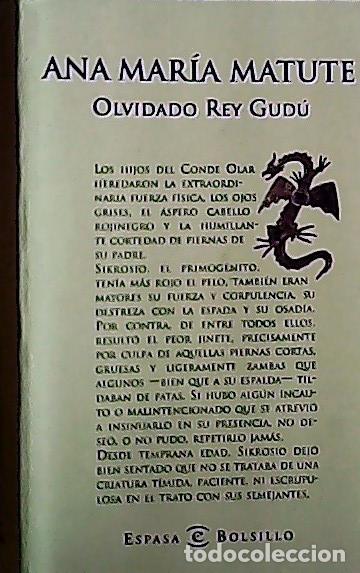 Libri di seconda mano: Olvidado rey Gud&uacute; - Matute, Ana Mar&iacute;a: