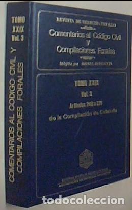 Libros: Comentarios al C&oacute;digo civil y compilaciones forales. Tomo XXIX. Volumen 3. Art&iacute;culos 248 a 276 de la