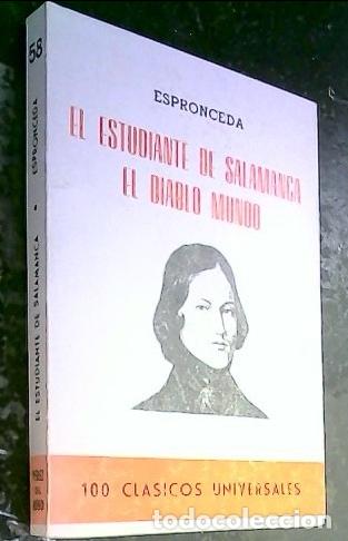books: El estudiante de Salmanca. El Diablo Mundo - Espronceda: