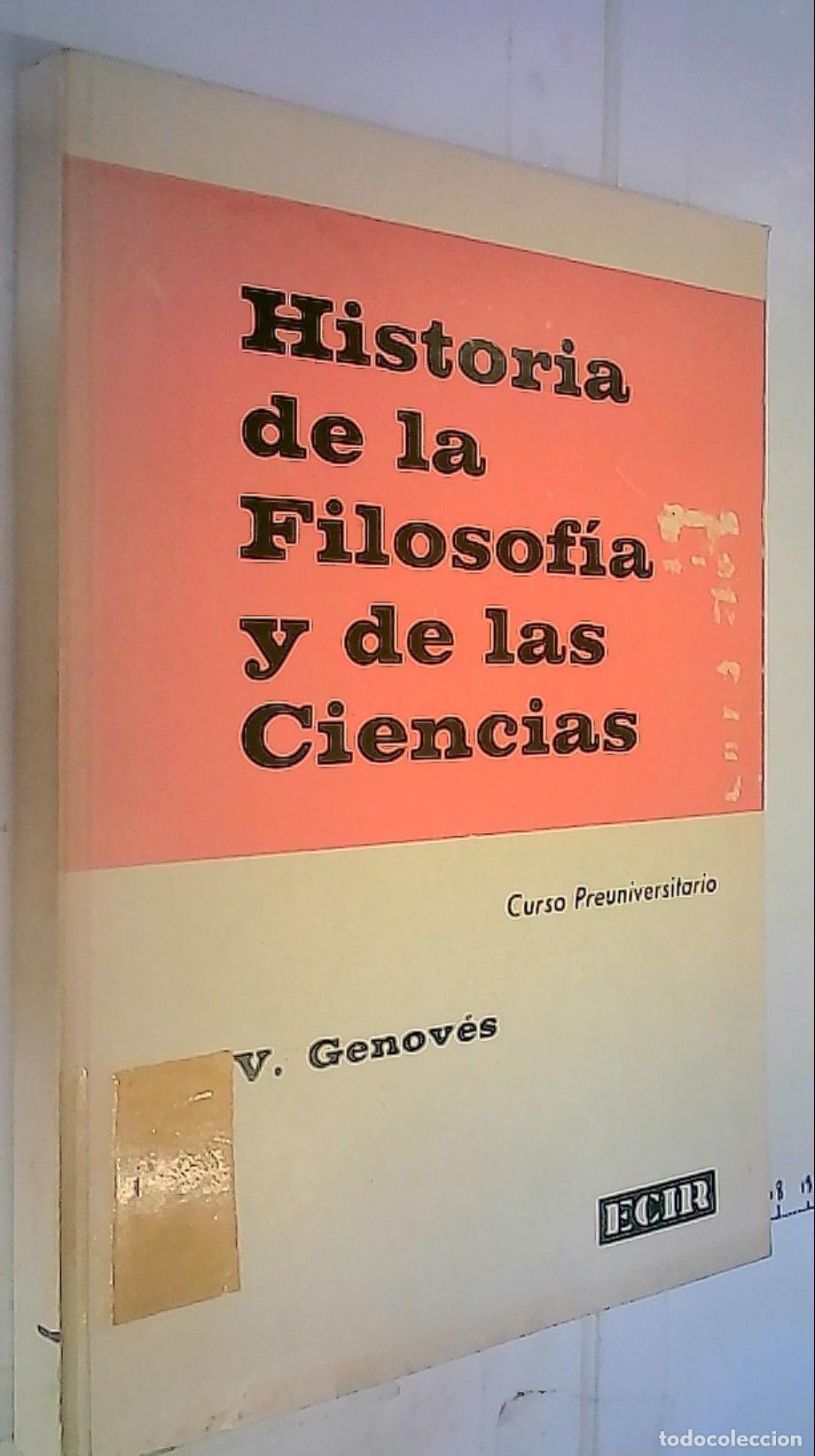 books: Historia de la Filosof&iacute;a y de las Ciencias. S&iacute;ntesis para preuniversitarios - Genov&eacute;s, Vicente: