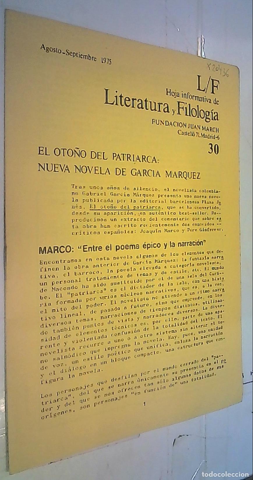 B&uuml;cher: El oto&ntilde;o del patriarca: Nueva novela de Garc&iacute;a M&aacute;rquez - REVISTA: