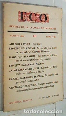 Livres: Eco 40. Revista de la Cultura de Occidente. Agosto Tomo VII 4 - Autores Varios: