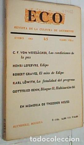 Livres: Eco 45. Revista de la Cultura de Occidente. Enero Tomo VIII 3 - Autores Varios: