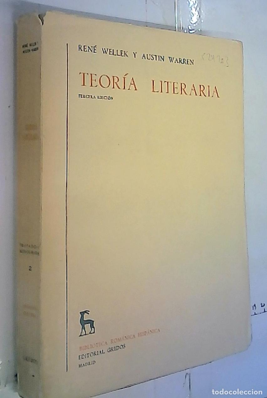 books: Teor&iacute;a literaria - Wellek, Ren&eacute; y Warren, Austin:
