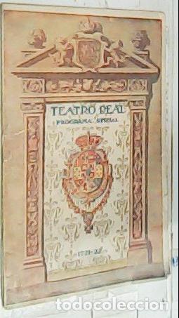 Livres: Teatro real. Programa oficial temporada 1921-22. Funci&oacute;n para hoy jueves 12 de Enero de 1922, La Afr