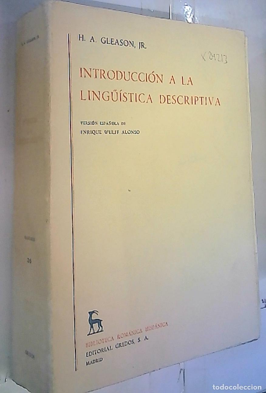 Livros em segunda m&atilde;o: Introducci&oacute;n a la ling&uuml;&iacute;stica descriptiva - Gleason Jr., H. A.: