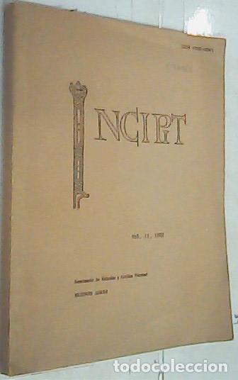 Libros: Incipit. Volumen I - REVISTA: