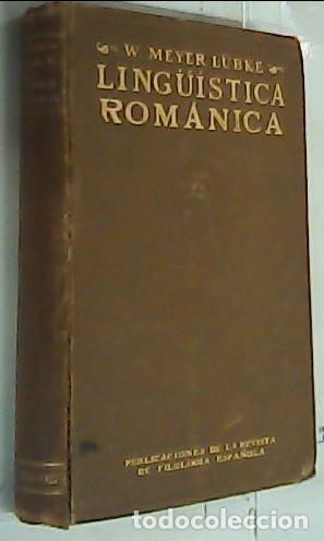 Libros: Introducci&oacute;n a la ling&uuml;&iacute;stica rom&aacute;nica - Meyer Lubke, W.: