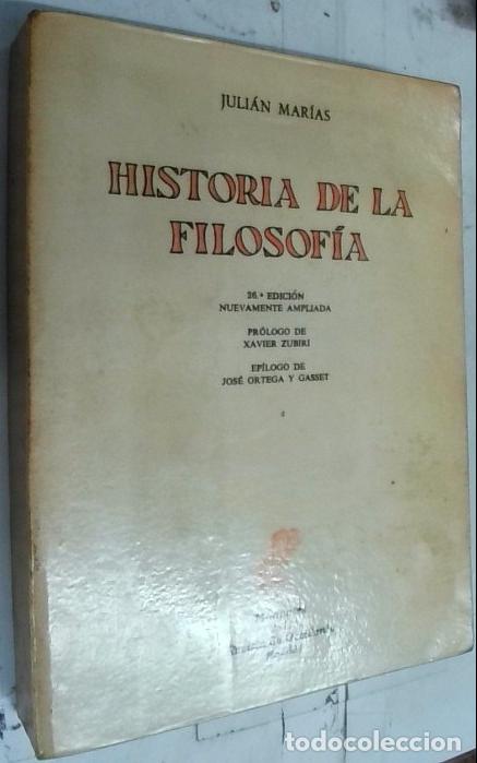 books: Historia de la filosof&iacute;a - Mar&iacute;as, Juli&aacute;n: