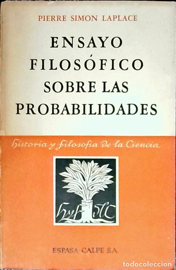 Libros: Ensayo filos&oacute;fico sobre las probabilidades - Laplace, Pierre Simon: