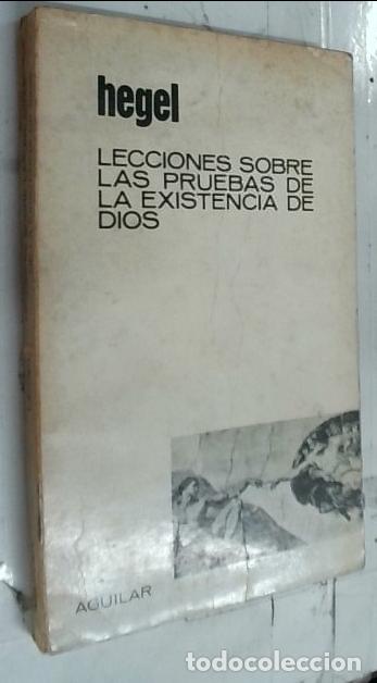 B&uuml;cher: Lecciones sobre las pruebas de la existencia de Dios - Hegel: