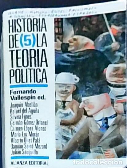 B&uuml;cher: Rechazo y desconfianza en el proyecto ilustrado. Historia de la teor&iacute;a pol&iacute;tica. Tomo 5 - VALLESPIN,