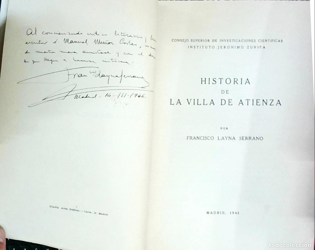 B&uuml;cher: Historia de la Villa de Atienza - Layna Serrano, Francisco: